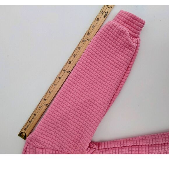 Women's Pink Quarter Zip Pullover Hoodie Sweater S - Picture 6 of 8